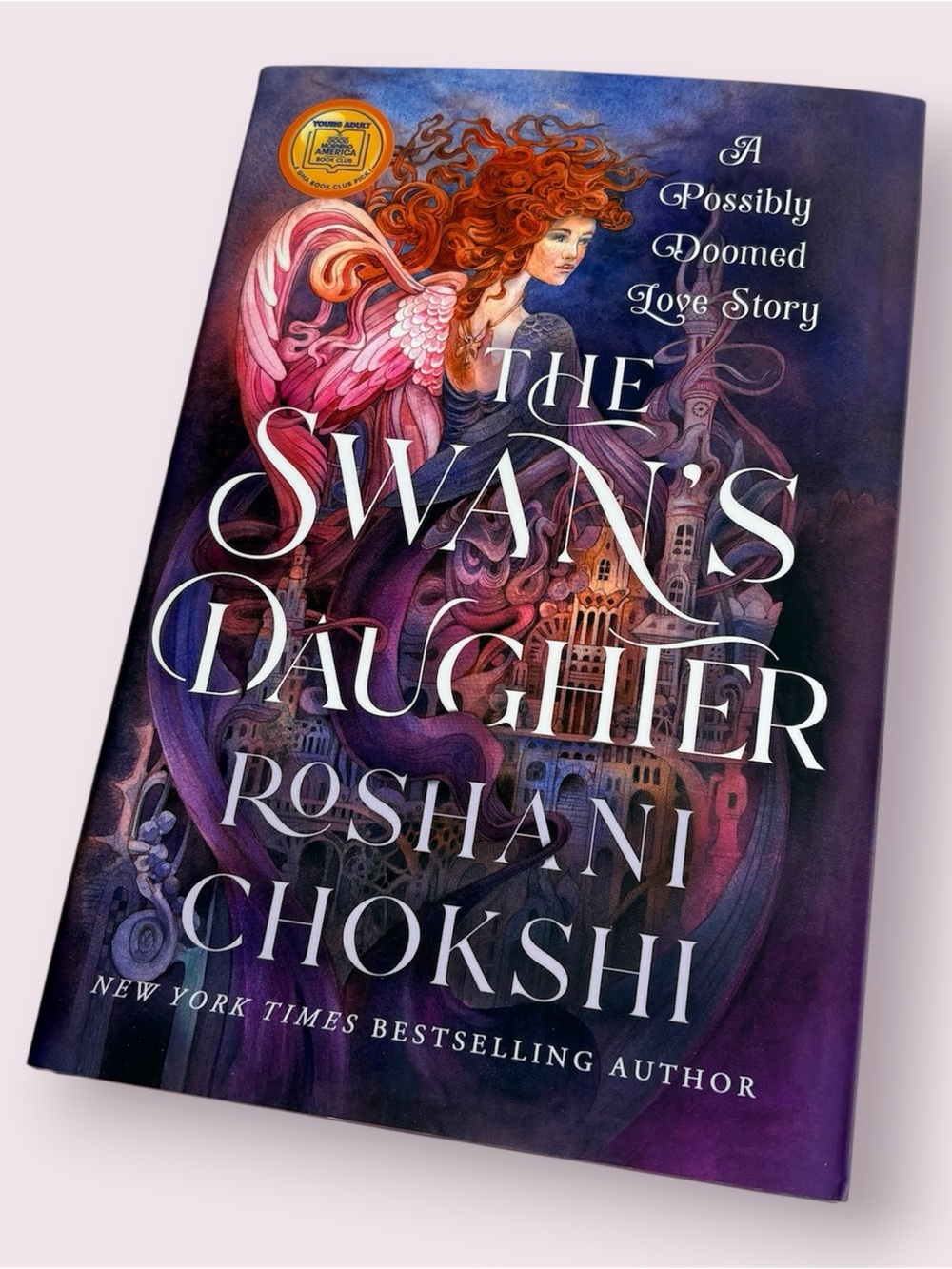The Swan's Daughter by Roshani Chokshi - signed with custom sprayed edges.